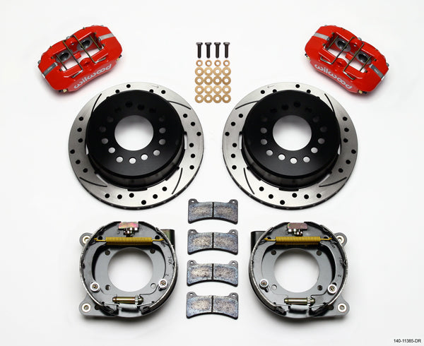 GM C-10 C-KIT,2.42",REAR PB,11" DRILLED ROTORS,RED CALIPERS