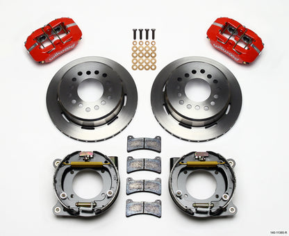 65-68 IMPALA FULL DISC BRAKE KIT,11" ROTORS,RED CALIPERS