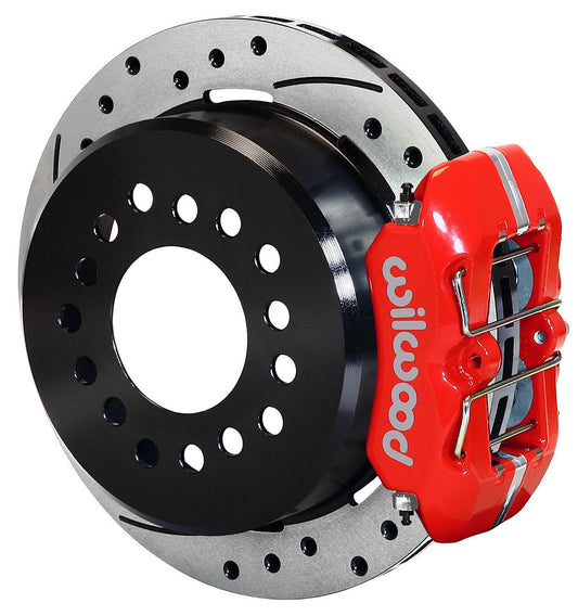 BIG FORD NEW KIT,2.50",REAR PB,STAGGERED SHOCKS,DPLP,11" DRILLED ROTORS,RED