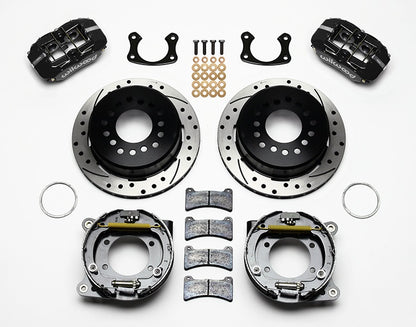 BIG FORD NEW KIT,2.50",REAR PB,STAGGERED SHOCKS,DPLP,11" DRILLED ROTORS,BLACK