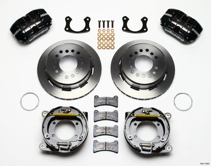 COILOVER & 4-LINK SYSTEM,ARMS,WILWOOD 11" BRAKES,BLACK CALIPERS,64-66 MUSTANG