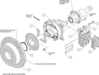 BIG FORD NEW KIT,2.50",REAR PB,FR.MT,DRILLED