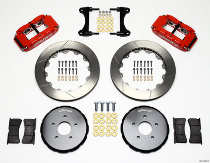 09-13 NISSAN 370Z FULL DISC BRAKE KIT,13" ROTORS,RED CALIPERS