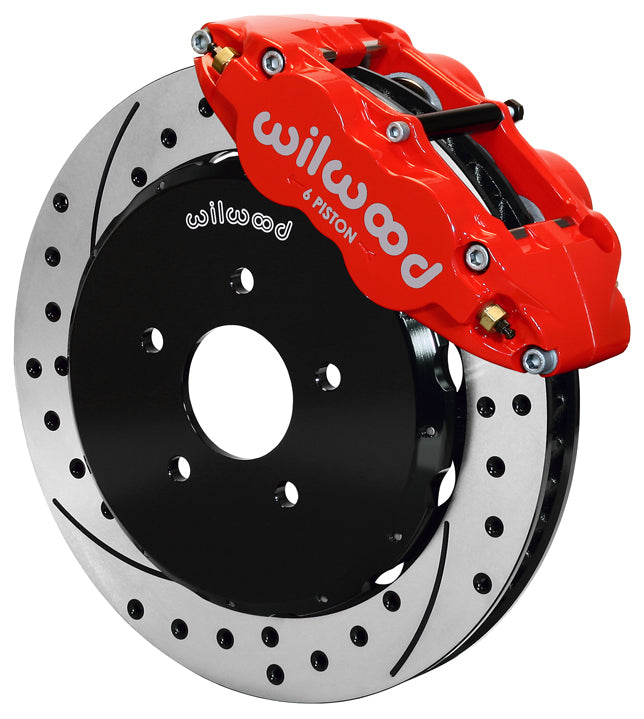 09-13 NISSAN 370Z,FRONT,14",DRILLED,RED