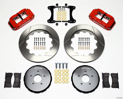 09-13 NISSAN 370Z FULL DISC BRAKE KIT,14/13" ROTORS,RED CALIPERS