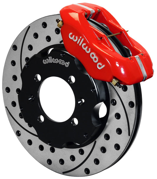 89-05 MAZDA MIATA,FRONT,FDL,11" DRILLED ROTORS,RED