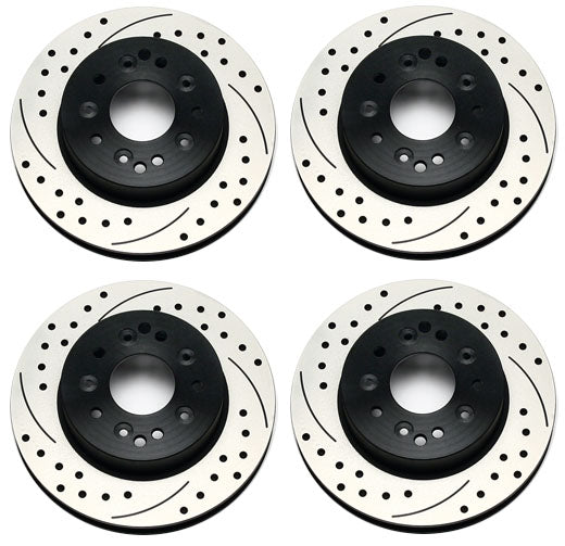 1965-1982 CORVETTE C2,C3 ROTOR SET,FRONT & REAR,DRILLED