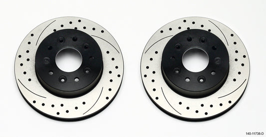 1965-1982 CORVETTE C2,C3 ROTOR SET,FRONT,DRILLED