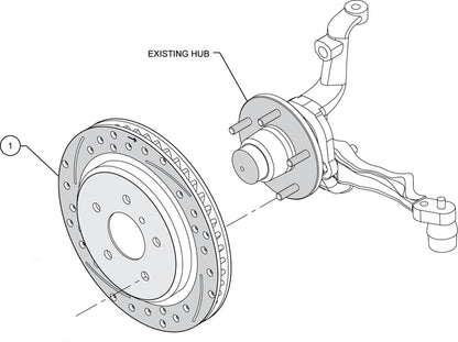 1965-1982 CORVETTE C2,C3 ROTOR SET,FRONT,DRILLED