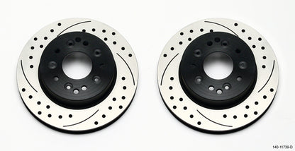 1965-1982 CORVETTE C2,C3 ROTOR SET,REAR,DRILLED