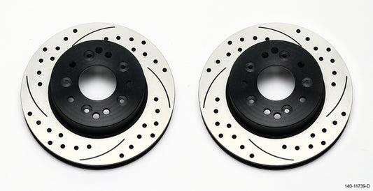 1965-1982 CORVETTE C2,C3 ROTOR SET,REAR,DRILLED