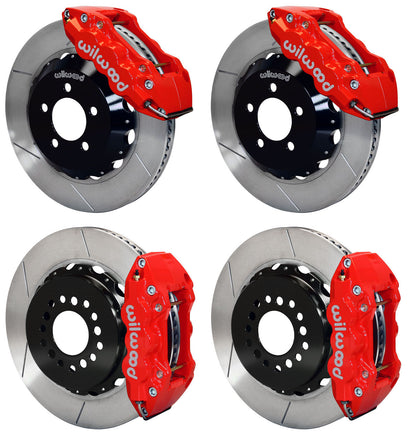 05-11 CHARGER FULL DISC BRAKE KIT,14" ROTORS,RED CALIPERS