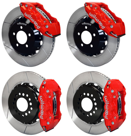 05-11 CHARGER FULL DISC BRAKE KIT,14" ROTORS,RED CALIPERS
