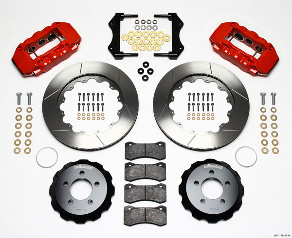 05-11 CHARGER FULL DISC BRAKE KIT,14" ROTORS,RED CALIPERS