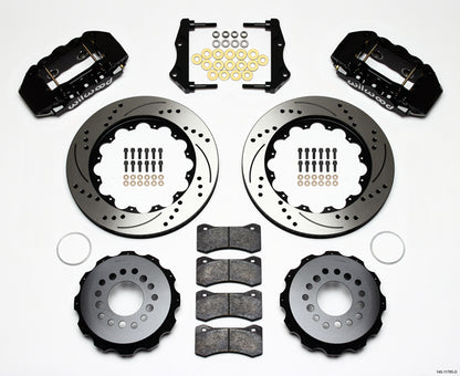 05-11 CHARGER FULL DISC BRAKE KIT,14" DRILLED ROTORS,BLACK CALIPERS
