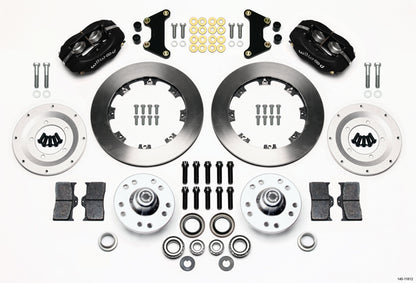 1956 CORVETTE FULL DISC BRAKE KIT,12" ROTORS,BLACK CALIPERS