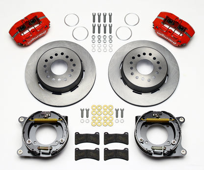 57-62 CORVETTE FULL DISC BRAKE KIT,11" ROTORS,RED CALIPERS