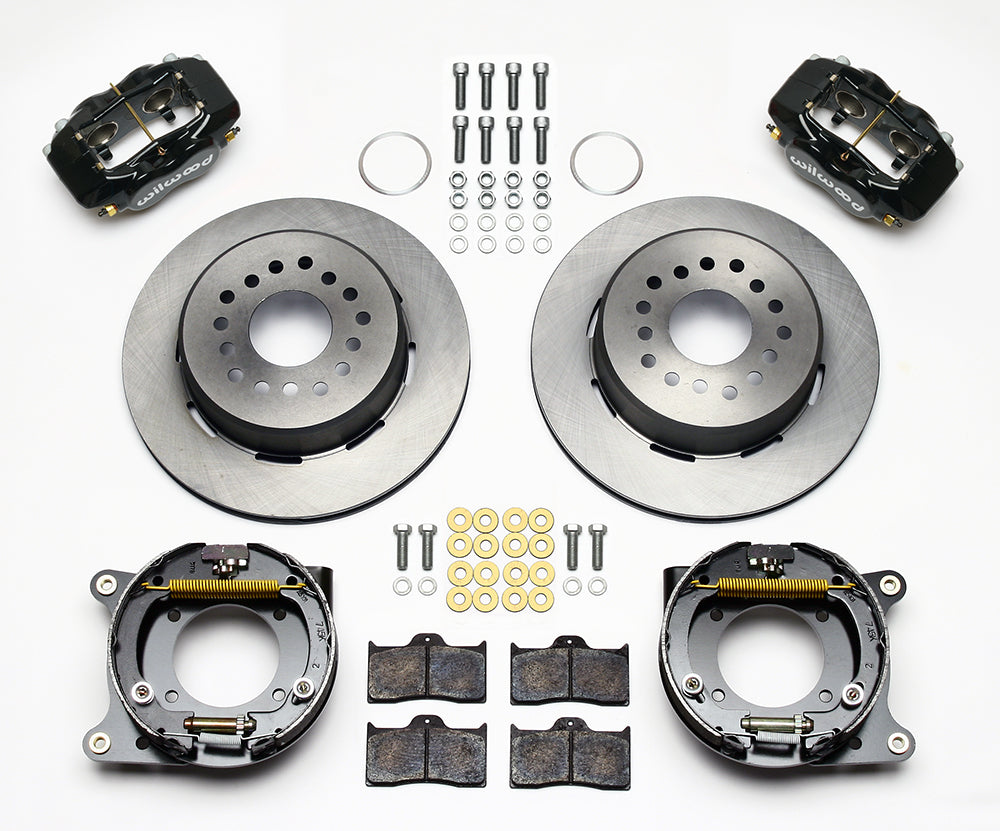 59-64 IMPALA,FULL DISC BRAKE KIT,2" DROP SPINDLES,14"/12" ROTORS,BLACK