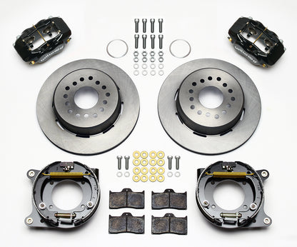 59-64 IMPALA,FULL DISC BRAKE KIT,2" DROP SPINDLES,14"/12" ROTORS,BLACK