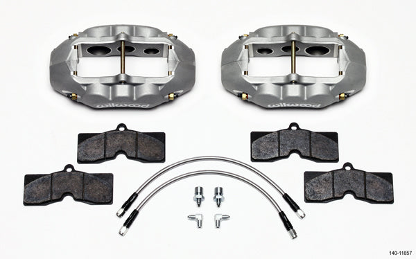 1965-1982 CORVETTE D8-6 6 PISTON BRAKE CALIPER & PAD SET,FRONT,ANODIZED
