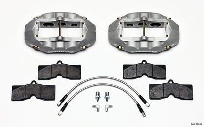 1965-1982 CORVETTE D8-6 6 PISTON BRAKE CALIPER & PAD SET,FRONT,ANODIZED