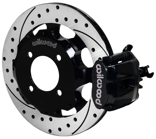 2011-2019 FORD FIESTA,REAR WITH PARKING BRAKE,11.75" DRILLED ROTORS,BLACK CALIP