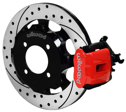 2011-2019 FORD FIESTA,REAR WITH PARKING BRAKE,11.75" DRILLED ROTORS,RED CALIPERS