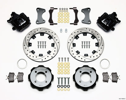 2011-2019 FORD FIESTA,REAR WITH PARKING BRAKE,11.75" DRILLED ROTORS,BLACK CALIP