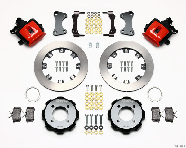 2011-2019 FORD FIESTA,REAR WITH PARKING BRAKE,11.75" ROTORS,RED CALIPERS