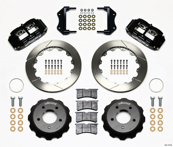 85-87 CORVETTE,FULL DISC BRAKE KIT,13" ROTORS,BLACK CALIPERS