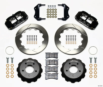 85-87 CORVETTE,FULL DISC BRAKE KIT,13" ROTORS,BLACK CALIPERS