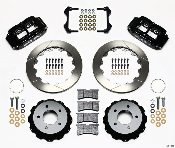 85-87 CORVETTE,FULL DISC BRAKE KIT,13" ROTORS,BLACK CALIPERS
