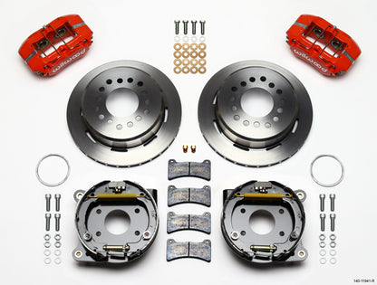 71-74 AMC FULL DISC BRAKE KIT,11" ROTORS,RED CALIPERS