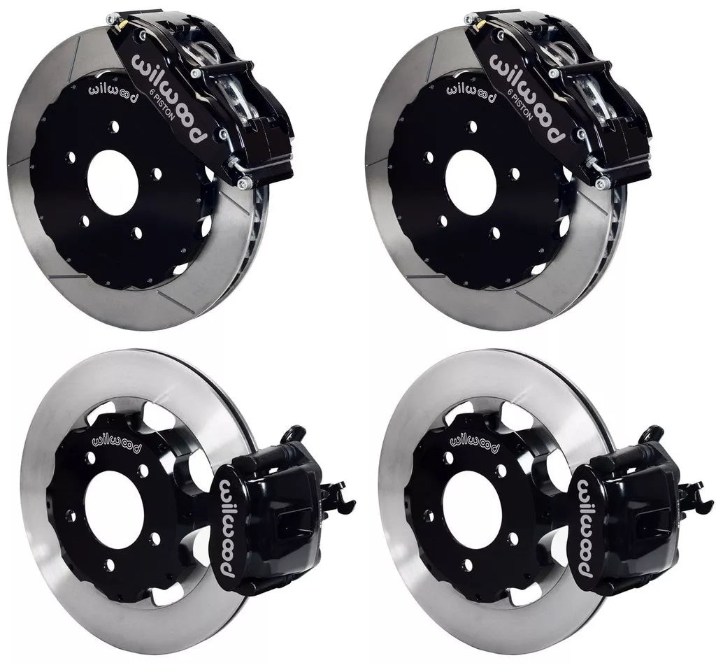 06-12 CIVIC FULL DISC BRAKE KIT,13/12" ROTORS,BLACK CALIPERS