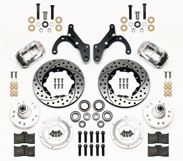 65-68 CHEVY IMPALA KIT,FRONT,11",DRILLED,POLISHED