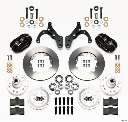 69-70 IMPALA FULL DISC BRAKE KIT,11" ROTORS,BLACK CALIPERS