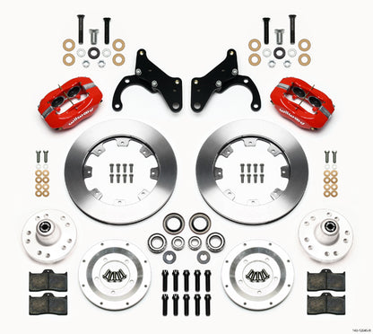 69-70 IMPALA FULL DISC BRAKE KIT,12" ROTORS,RED CALIPERS