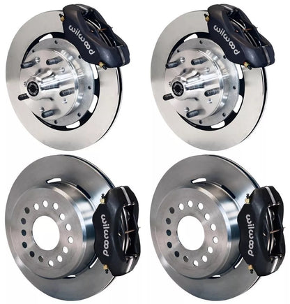 69-70 IMPALA FULL DISC BRAKE KIT,12" ROTORS,BLACK CALIPERS