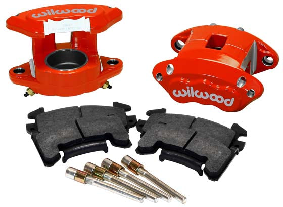 D-154 GM CALIPER & PAD SET,1 PISTON,FRONT,0.81",RED