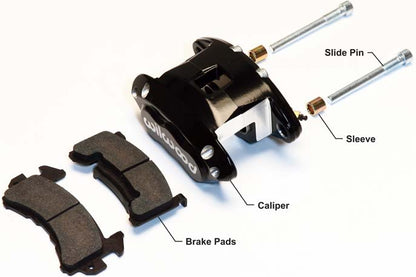 D-154 CALIPER & PAD SET,2P,FRONT,0.81,BK