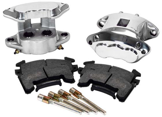 D-154 CALIPER & PAD SET,2P,REAR,1.04,POLISHED