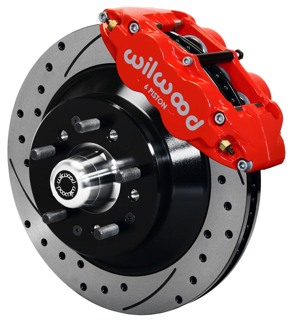 WWE PRO SPINDLE KIT,FRONT,13",RED,DRILLED