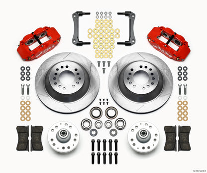 AIR RIDE & 4-LINK SYSTEM,CURRIE REAR END,WILWOOD 13" BRAKES,RED,70-81 GM F