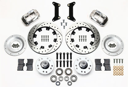 80-87 GM G-BODY KIT,FRONT,FDL,.810",12.19" DRILLED ROTORS,POLISHED CALIPERS