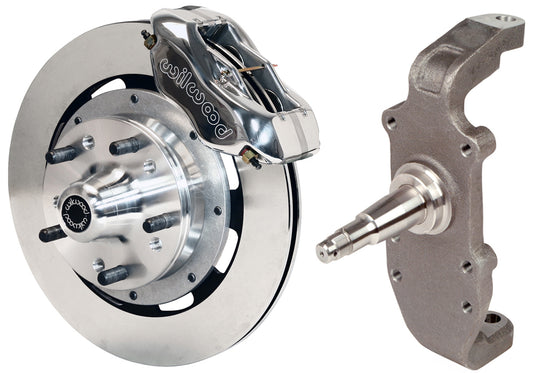 55-57 CHEVY FRONT DISC BRAKE KIT,2" DROP SPINDLES,12" ROTORS,POL