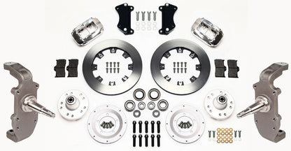55-57 CHEVY FRONT DISC BRAKE KIT,2" DROP SPINDLES,12" ROTORS,POL