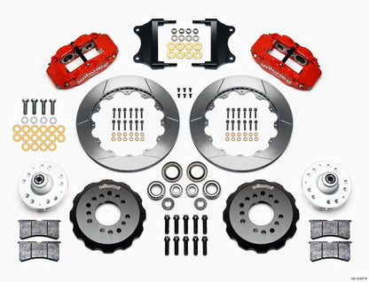 HEIDT'S 55-57 2" DROP KIT,FRONT,13" ROTORS,6 PISTON RED CALIPERS