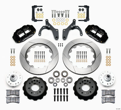 59-64 IMPALA,63-64 CORVETTE,FRONT,14" ROTORS,BLACK CALIPERS