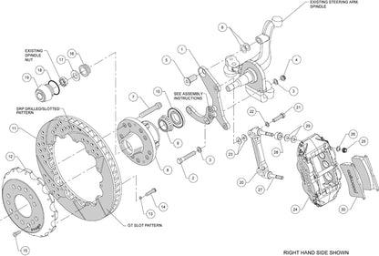 59-64 IMPALA,63-64 CORVETTE,FRONT,14" ROTORS,BLACK CALIPERS