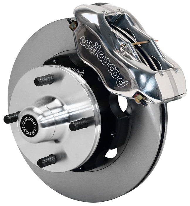 64-66 FORD MUSTANG 6 CYLINDER,4 LUG,FRONT,10.75" ROTORS,POLISHED CALIPERS